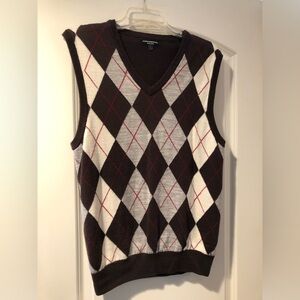 Men’s Express Argyle Sweater Vest size Large